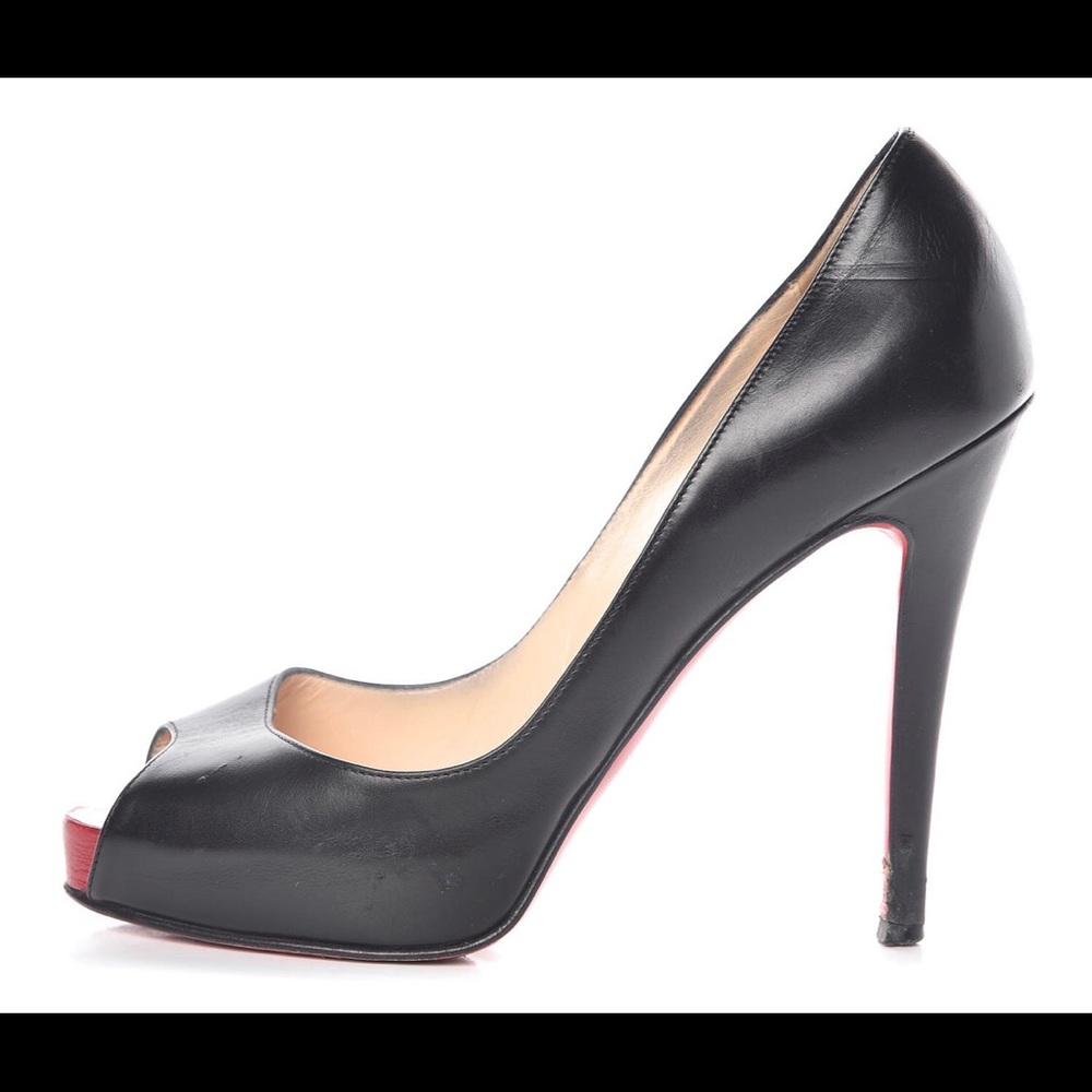 Christian Louboutin Very Prive BLK/RED SZ 37.5